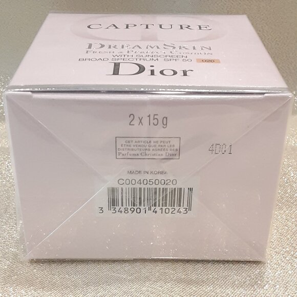 DIOR Dreamskin Fresh & Perfect Refillable Face Cushion SPF 50- (020 Light Beige) - Picture 3 of 4